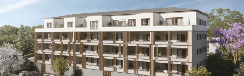 Rendering der Wohnanlage Weißer Regen in Bad Kötzting