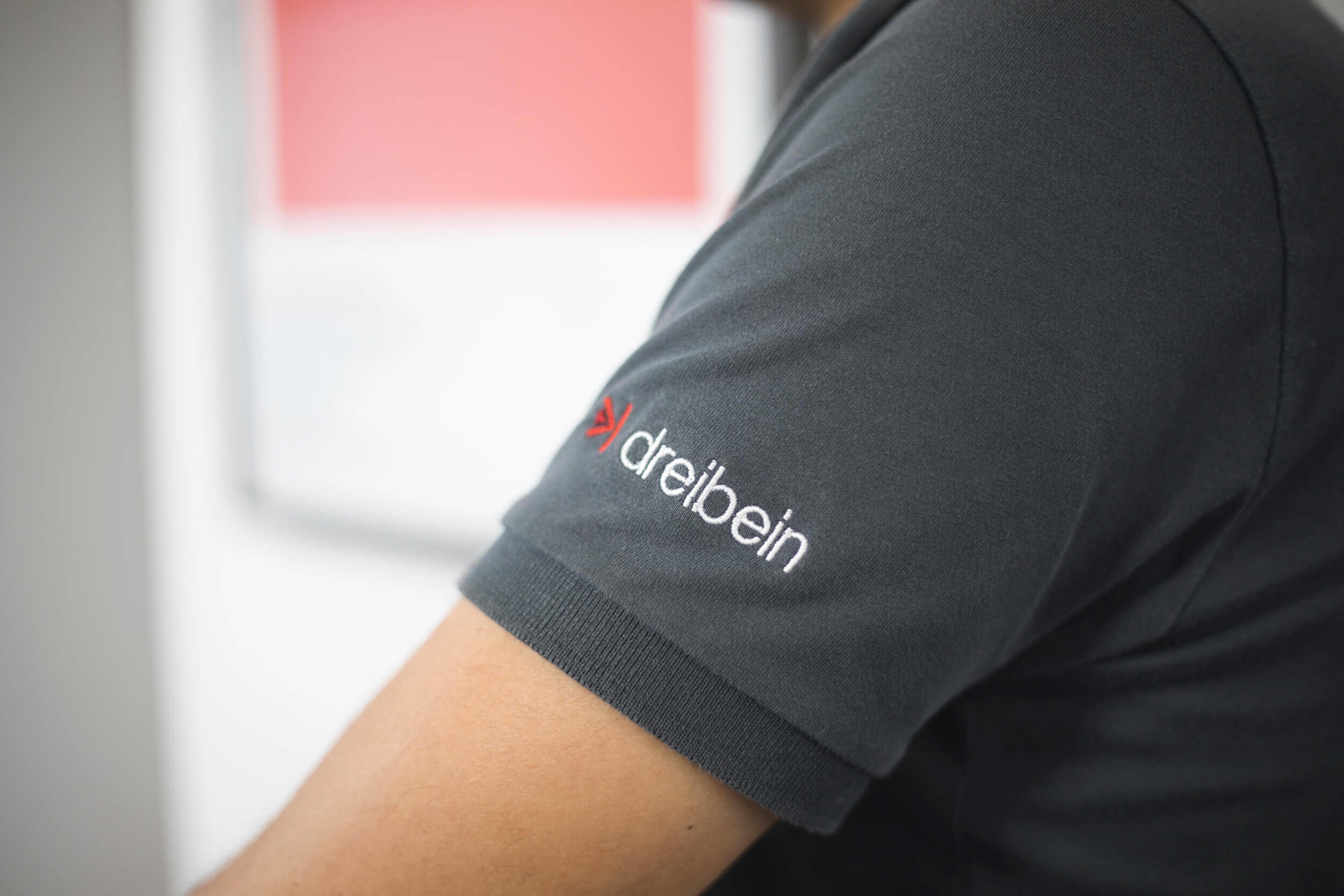 Logo mit Unternehmensfarbe im Hintergrund