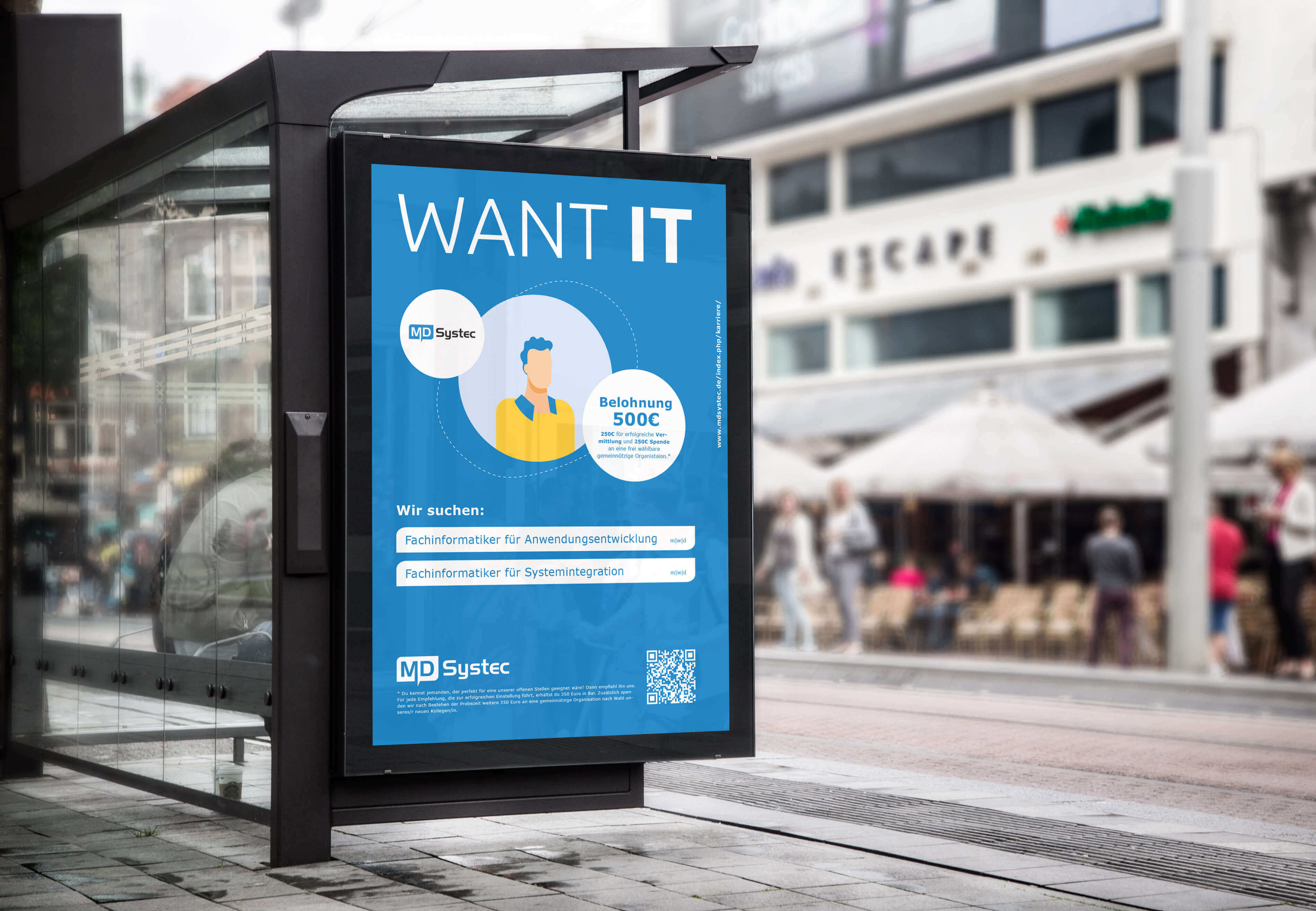 Plakatwerbung für MDSystec